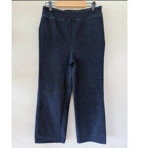 Ann Mashburn Cropped Wide Leg Jeans Size 6 Denim Pants Crop Capri Ankle
